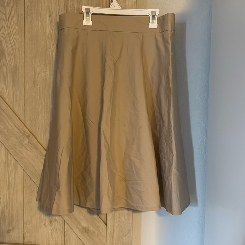 Brooks brothers cream midi skirt size 12